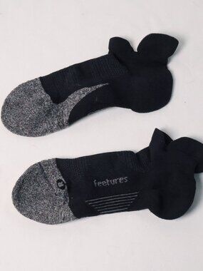 Feetures Ankle Socks Cushioned Black [Size M]
